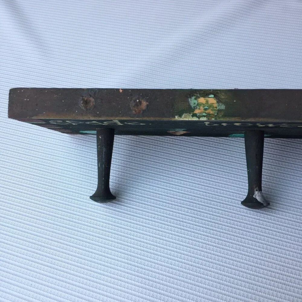 Garden Lover Gift Wooden Tool Rack Handmade Craft Wall Hanging Painted 4 Hooks
